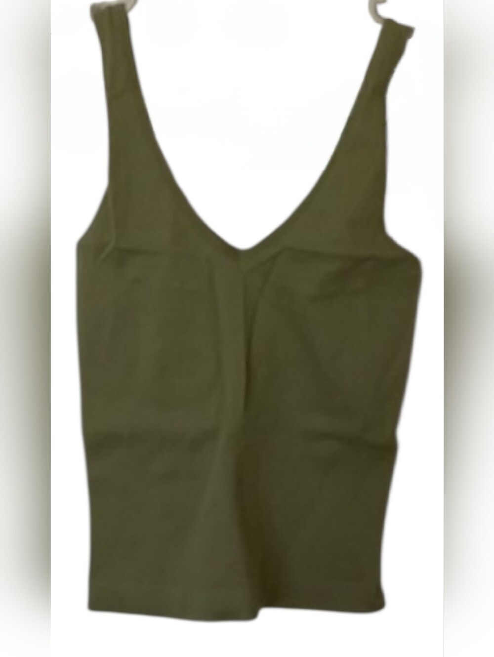 Olive Sleeveless Cami Tank Top Medium